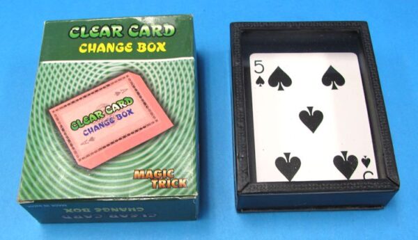 clear card change box