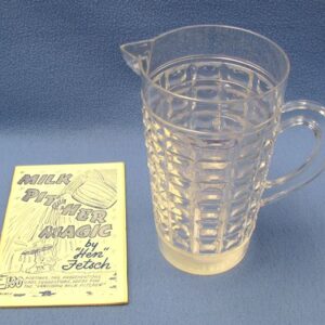 crystal cut milk pitcher with booklet