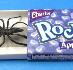 spider in candy box charlie rocks apple