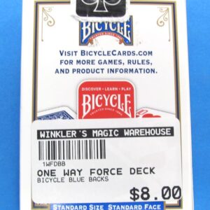 one way force deck bicycle blue backs