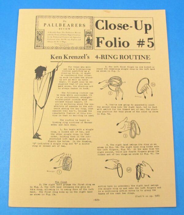 the pallbearers review close up folio #5 ken krenzel's 4 ring routine