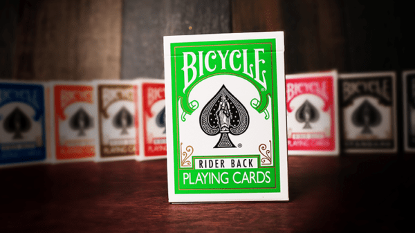 bicycle green playing cards