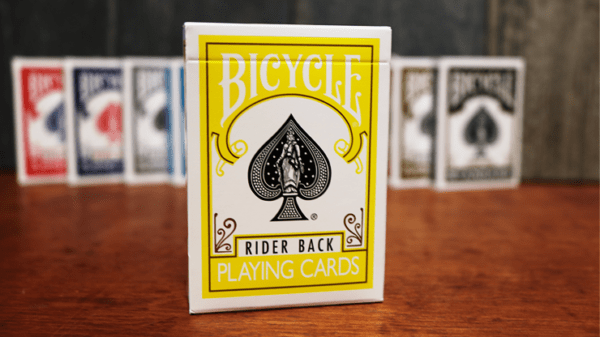 bicycle yellow playing cards