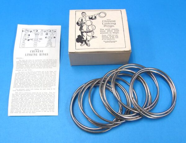 vintage adams' linking rings (3.5 inch) plus extra triple rings