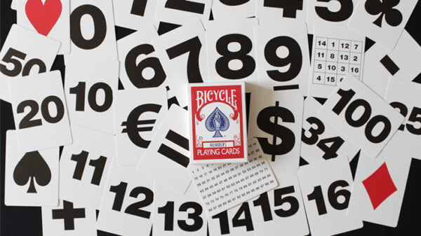 bicycle special numbers gaff deck (red)