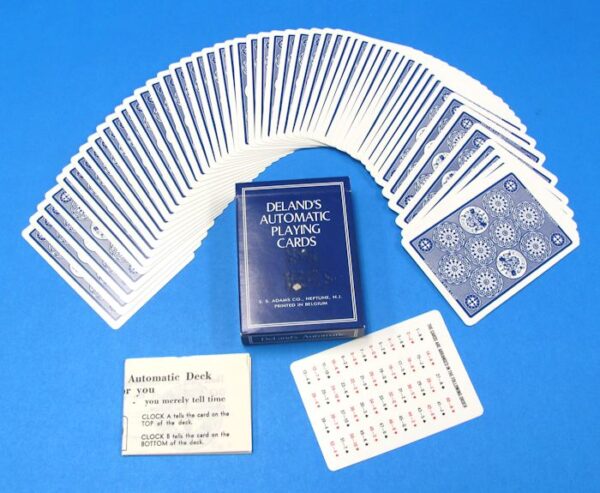 deland's automatic playing cards