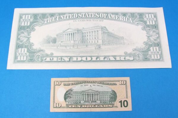 realistic jumbo ten dollar bill