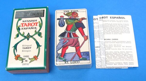 vintage spanish bilingual tarot cards