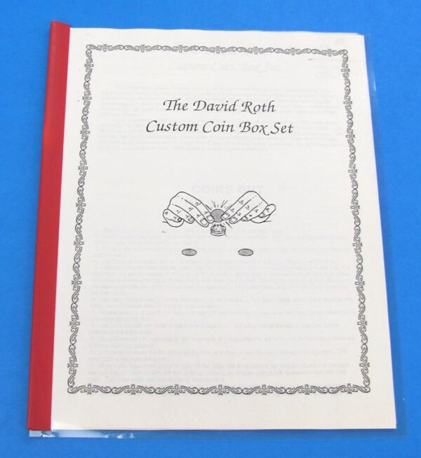 david roth custom coin box set instructions only