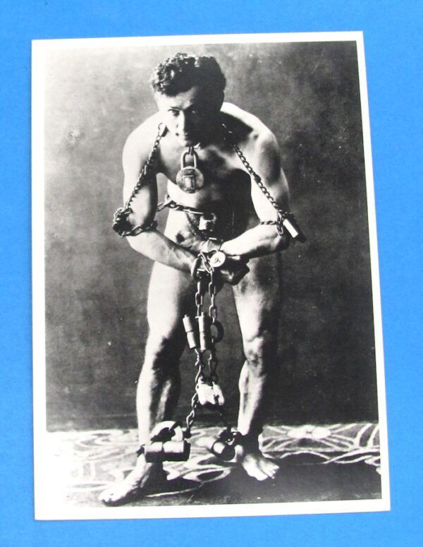 3 mint harry houdini postcards