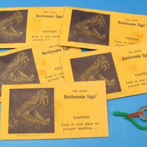 rattlesnake eggs joke (lot of 5)