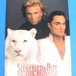 siegfried & roy at the mirage program booklet souvenir