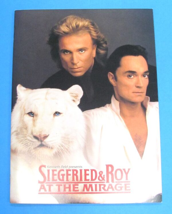 siegfried & roy at the mirage program booklet souvenir