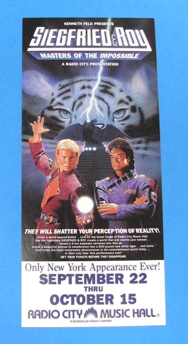 2 siegfried & roy advertisements