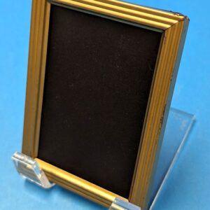 small metal card frame with stand