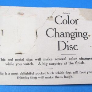 adams' color changing disc (pre owned)
