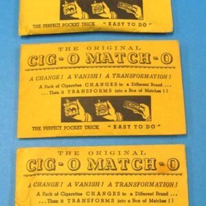 vintage e z magic "cig o match o" lot of 3