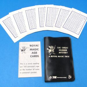 royal magic age cards number mystery black case light gold lettering