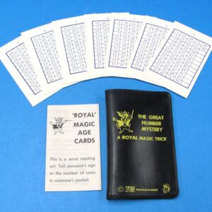 royal magic age cards number mystery black case yellow lettering