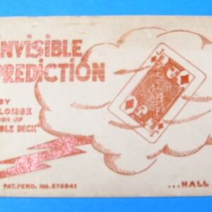 vintage "the invisible prediction" (bob longe)