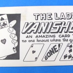 the lady vanishes (vintage e z magic)