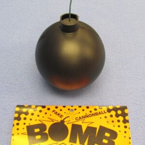 fake cannon ball bomb joke