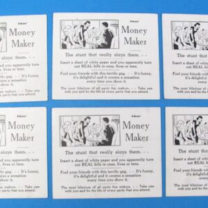 vintage adams' money maker cards lot of 6