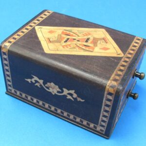 vintage japanese two drawer card box (not gimmicked)