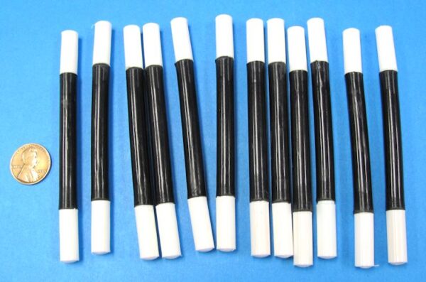 1 dozen small magic wands black 4 inch