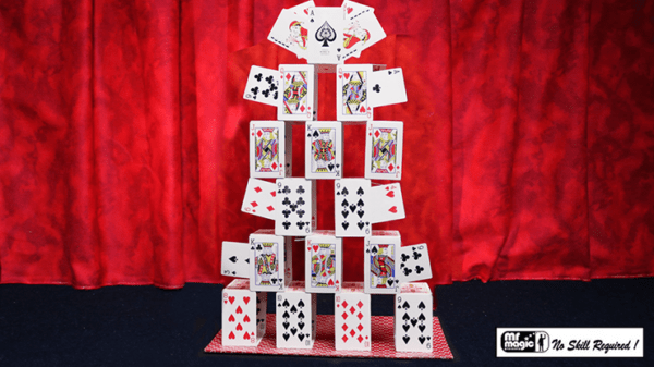 card castle with six card repeat (mr. magic)