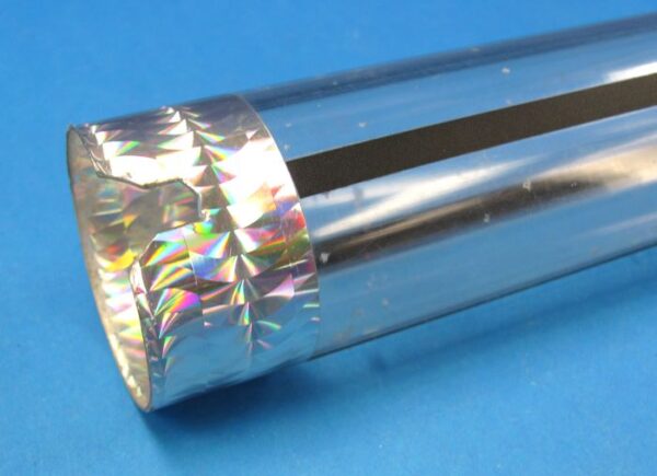 clear tube with mirror tube insert with elastic pull attached