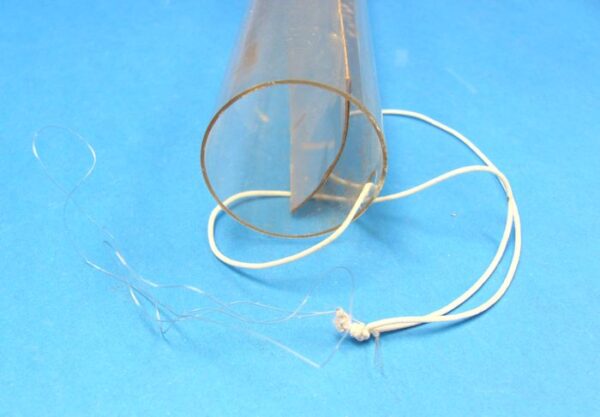 clear tube with mirror tube insert with elastic pull attached