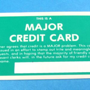 gag major credit card and id card