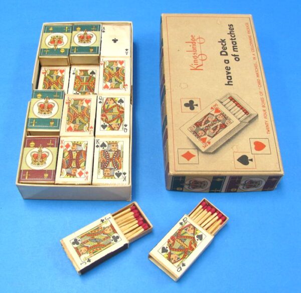 vintage "have a deck of matches" lot of 24 new old stock