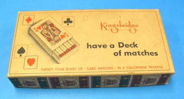 vintage "have a deck of matches" lot of 24 new old stock