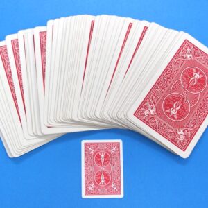 pre owned jumbo bicycle cards red back not complete