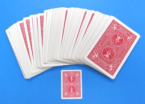 pre owned jumbo bicycle cards red back not complete