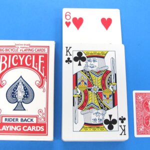 jumbo red bicycle rising card deck