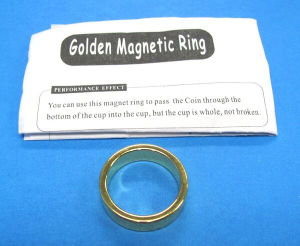 magnetic pk ring gold small 1.8" or 2.2 cm