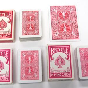 miniature red bicycle cards lot