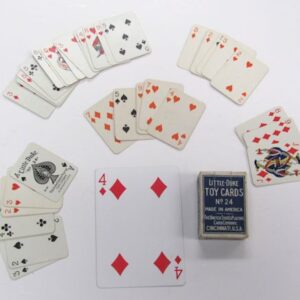 33 misc. miniature cards with different back designs