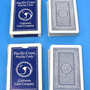 2 decks of pacific coast playing cards california card company