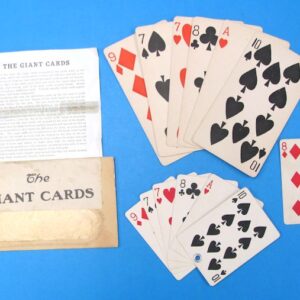 vintage "the giant cards" 6 card version (w. d. leroy)