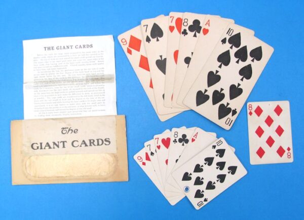 vintage "the giant cards" 6 card version (w. d. leroy)