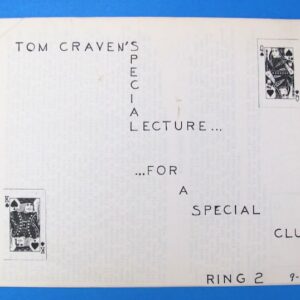 tom craven's lecture for a special club ring 2