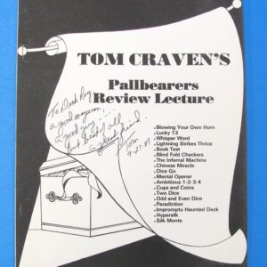 tom craven's pallbearers review lecture