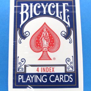 bicycle 4 index blue (gimmicks and online instructions)