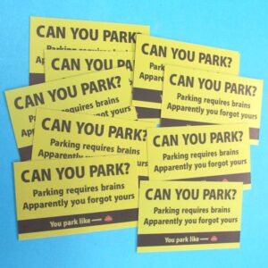 can you park? gag novelty cards