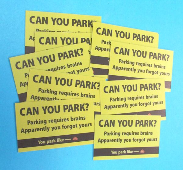 can you park? gag novelty cards