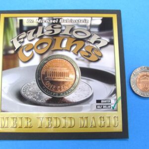 fusion coins half dollar (gimmicks and online instructions) by dr. michael rubinstein